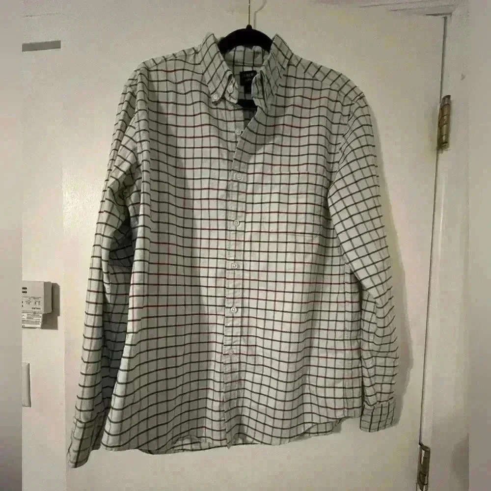 JCrew flex button down shirt size L (J133)